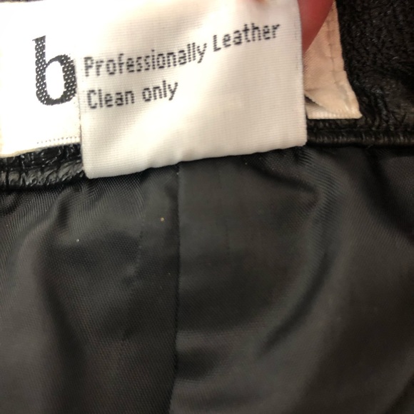 BAGATELLE Vintage Genuine Soft Leather High Waist Straight Leg Pants - Picture 8 of 14